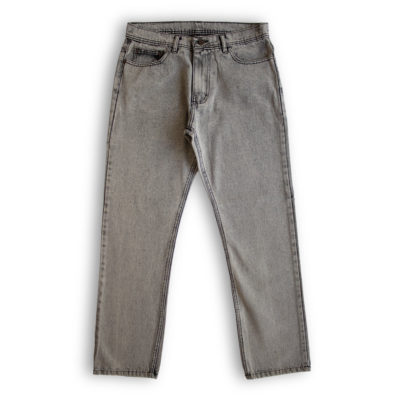 Jeans Clásicos de Corte Recto para Hombre | gris deslavado | Marca Libanés